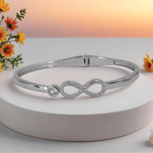 Infinity Bracelet – Sterling Silver with Brilliance