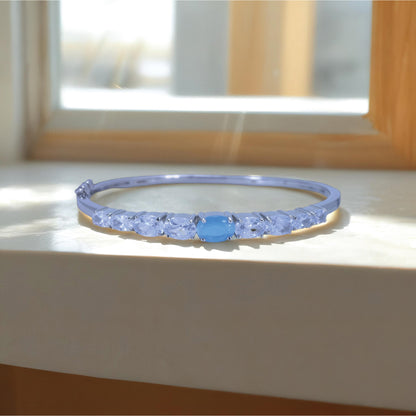 Azure Radiance Shine Sterling Silver Bracelet
