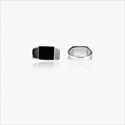 Sterling Silver Slateform Men`s Ring