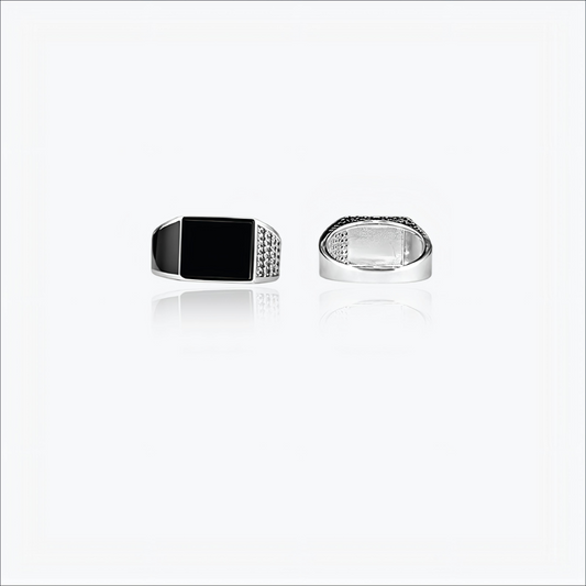 Sterling Silver Slateform Men`s Ring