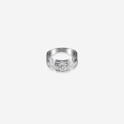Sterling silver Solvyn Crest Men`s Ring