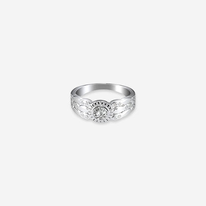 Sterling Silver Valeron Ring in Refined Brilliance