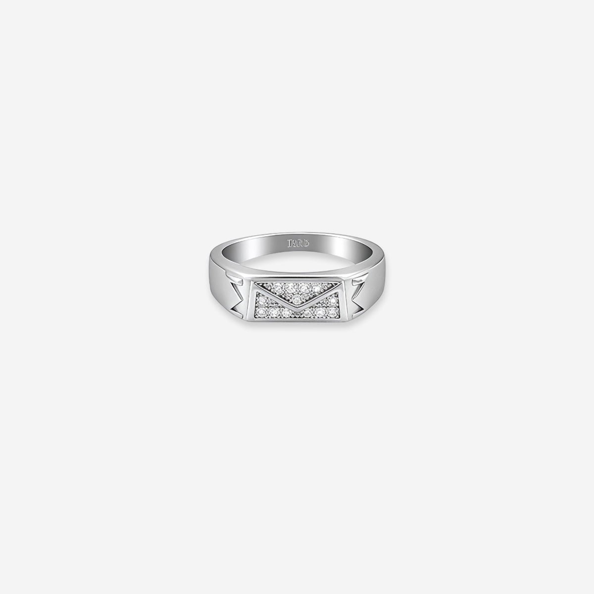 Sterling silver Vertex Crest Men’s Ring