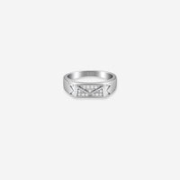 Sterling silver Vertex Crest Men’s Ring
