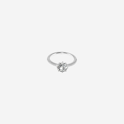 Spark Beam Ring – Sterling Silver in Quiet Luxury