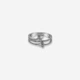 Silver Radiant vibe Women`s ring