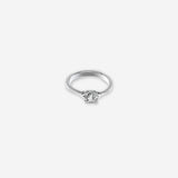 Crystal Rise ring in silver