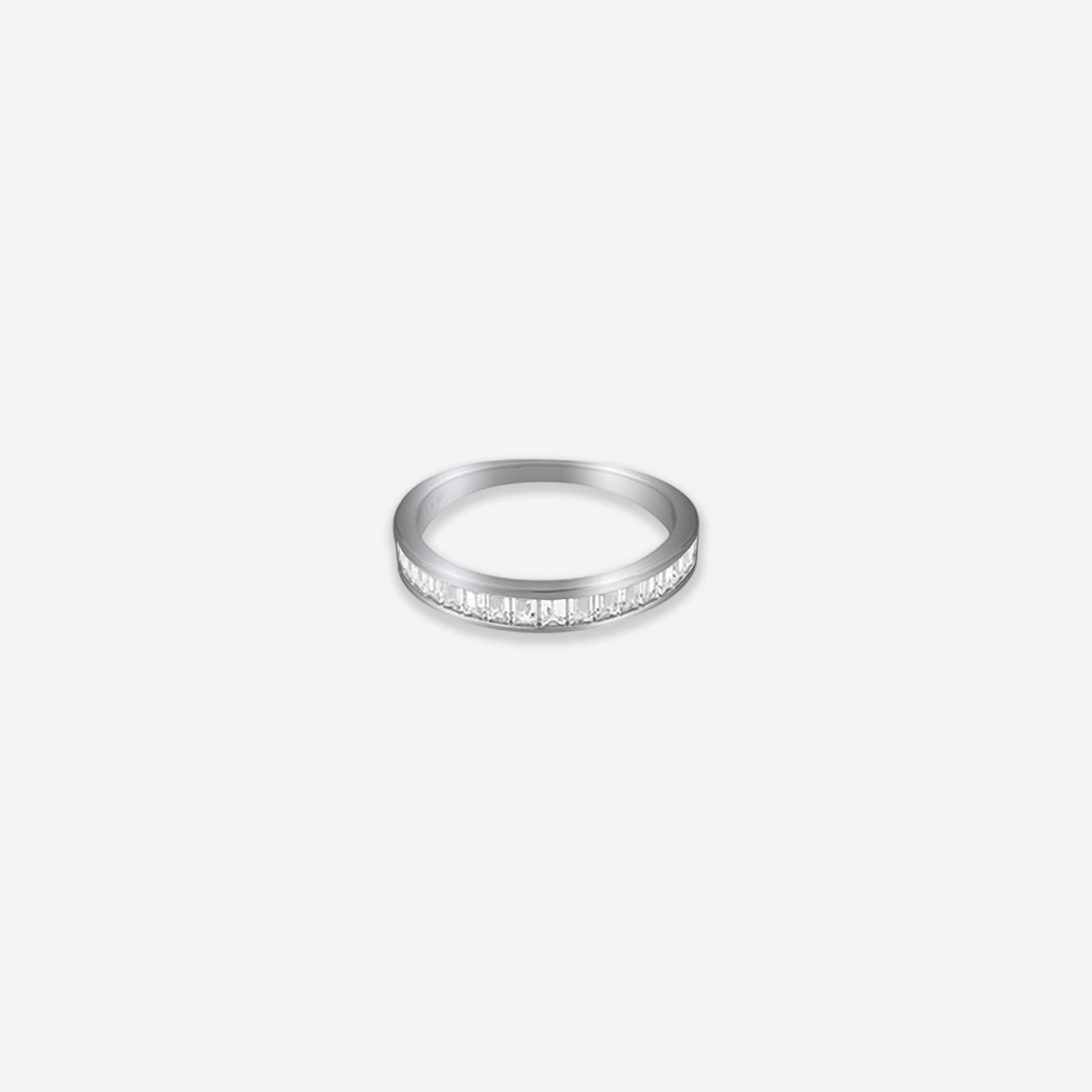 Elysian Halo Ring – Sterling Silver with Radiant Beauty