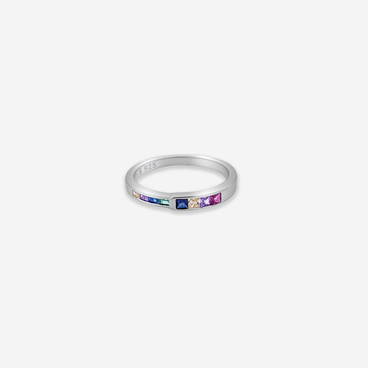 Arden Square Ring – Sterling Silver with Geometric Elegance