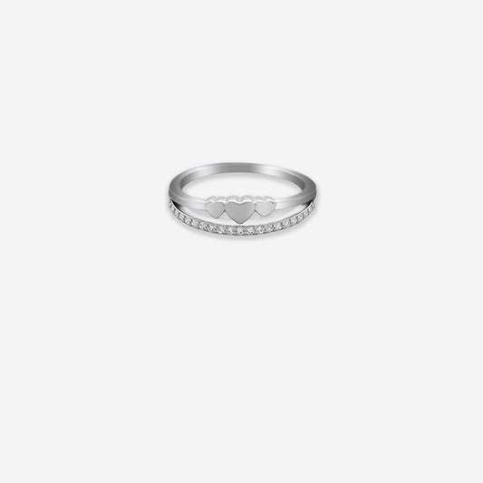 GeoTip Ring – Sterling Silver in Sleek Motion