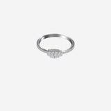 Sparkling Women`s ring in silver