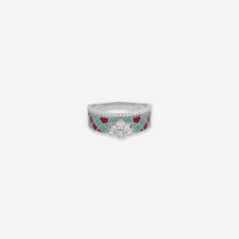 Sterling silver Teardrop Glow Ring