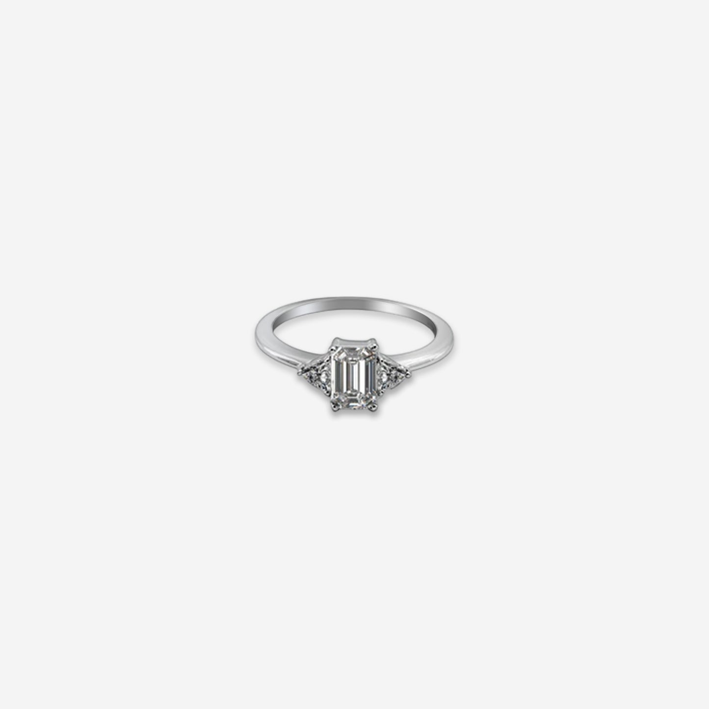maris beam ring – sterling silver with sleek sparkle