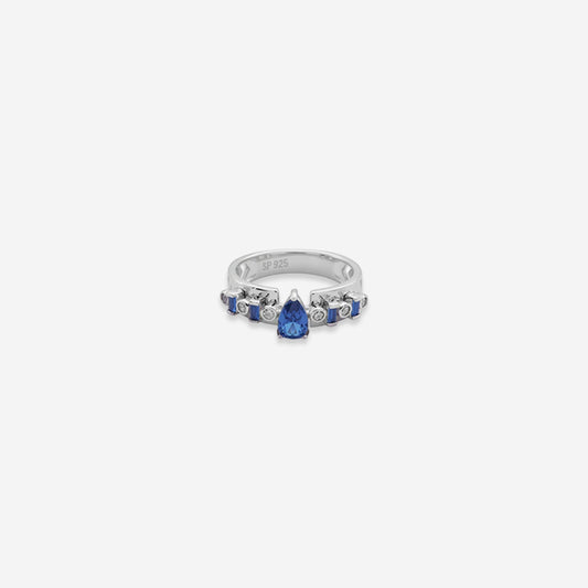 Azure Drop Ring – Sterling Silver in Grace