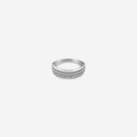 Triad Luxe Ring – Sterling Silver with Radiant Brilliance
