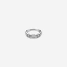 Triad Luxe Ring – Sterling Silver with Radiant Brilliance