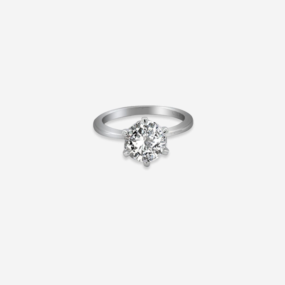 Celestial Glow Ring – Sterling Silver with Luminous Charm