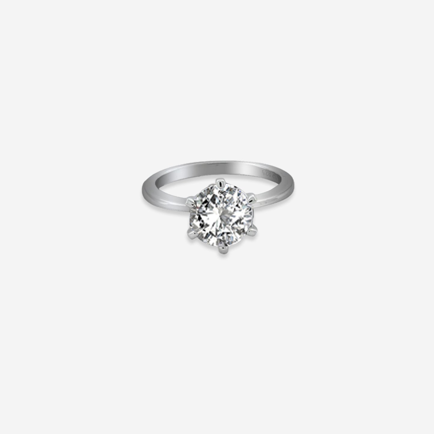 celestial glow ring – sterling silver with luminous charm