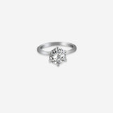 Centred stone Women`s Ring in Silver