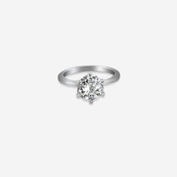 Celestial Glow Ring – Sterling Silver with Luminous Charm