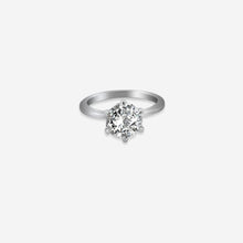 Celestial Glow Ring – Sterling Silver with Luminous Charm