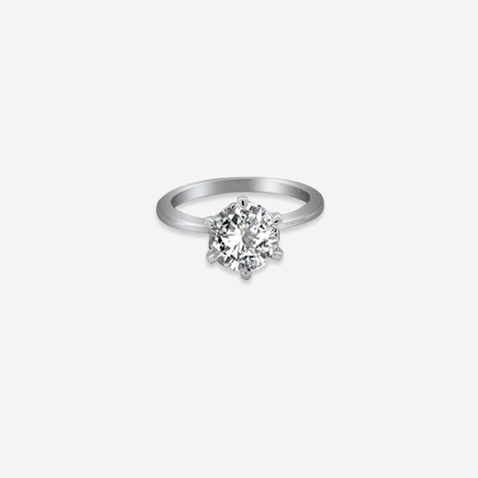 Celestial Glow Ring – Sterling Silver with Luminous Charm