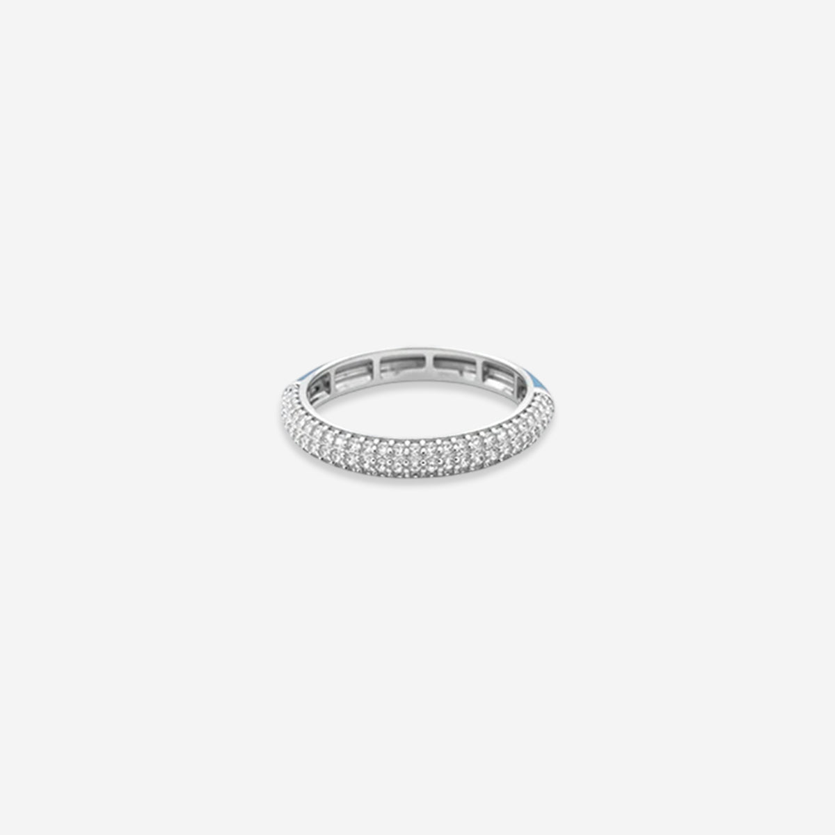 Opaline Tier Ring– Sterling Silver Modern Sparkle