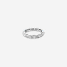 Opaline Tier Ring– Sterling Silver Modern Sparkle