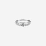 Bezel Brilliance Women`s Ring in Silver