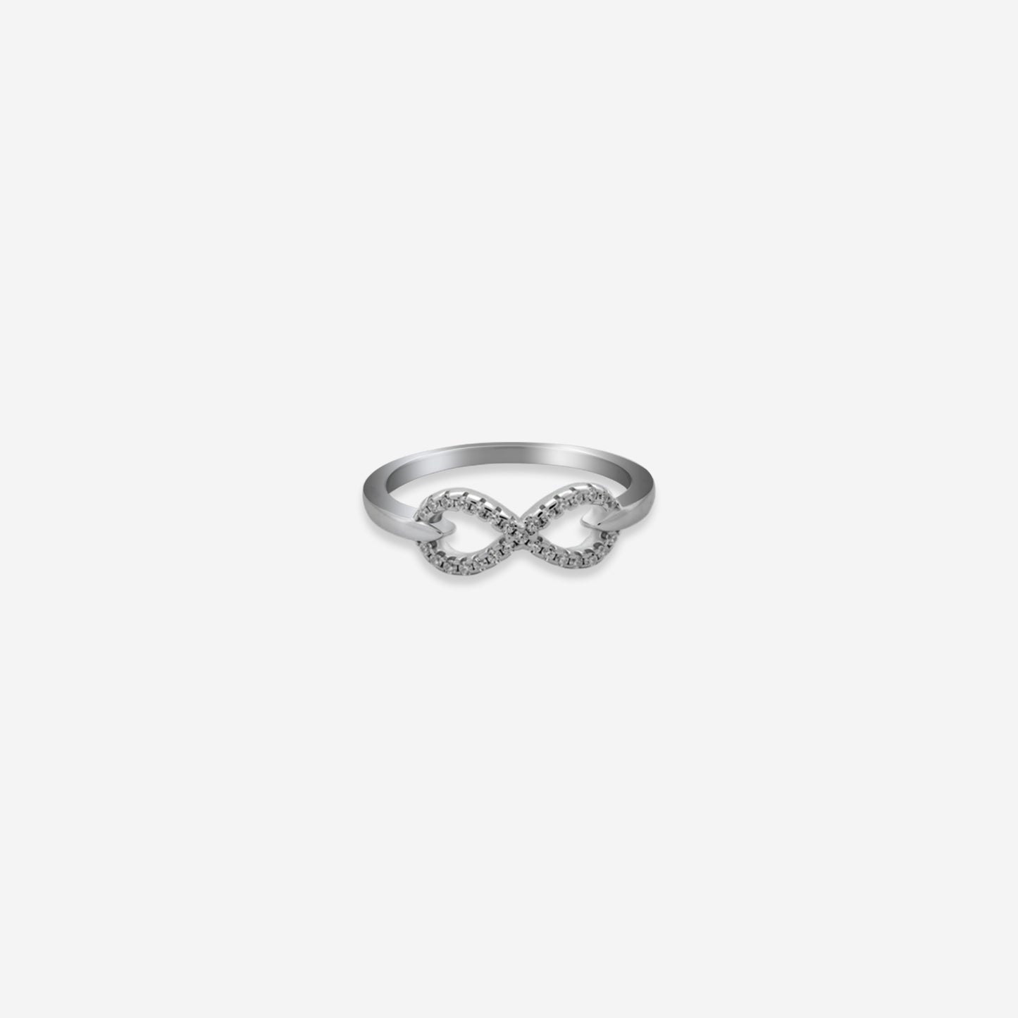 infinity ring– sterling silver with elegance