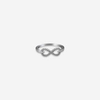 Infinity Ring– Sterling Silver with Elegance
