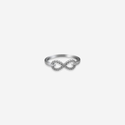 Infinity Ring– Sterling Silver with Elegance