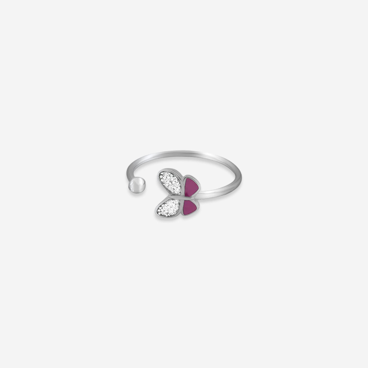 Papillon Dream Ring– Sterling Silver Enamel Wings