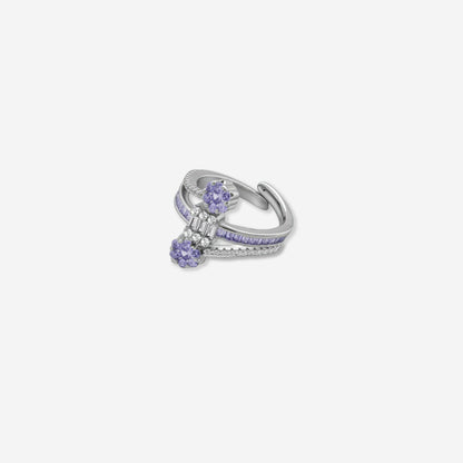 Sterling silver purple majesty ring