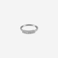Sterling silver Eterna Luxe Ring - with Sleek Brilliance
