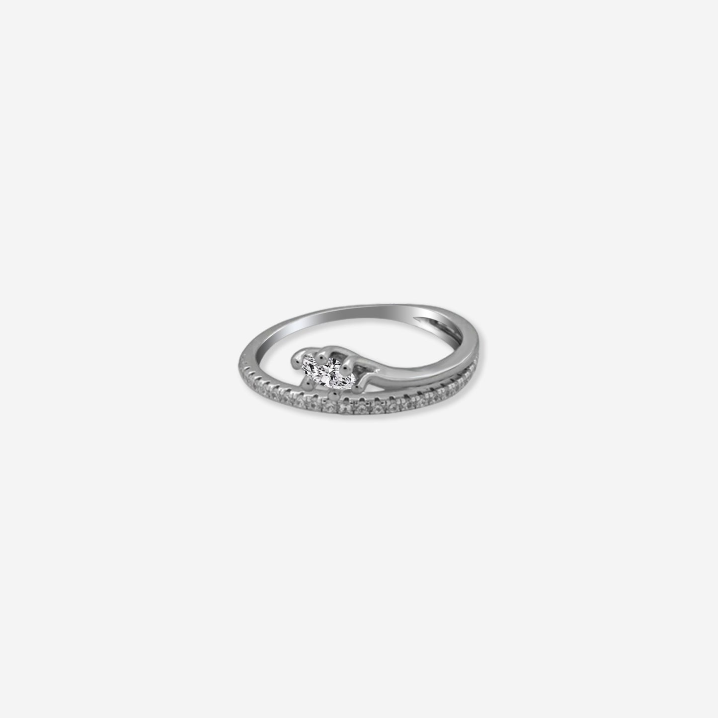 marquise glow ring – sterling silver with sparkling grace