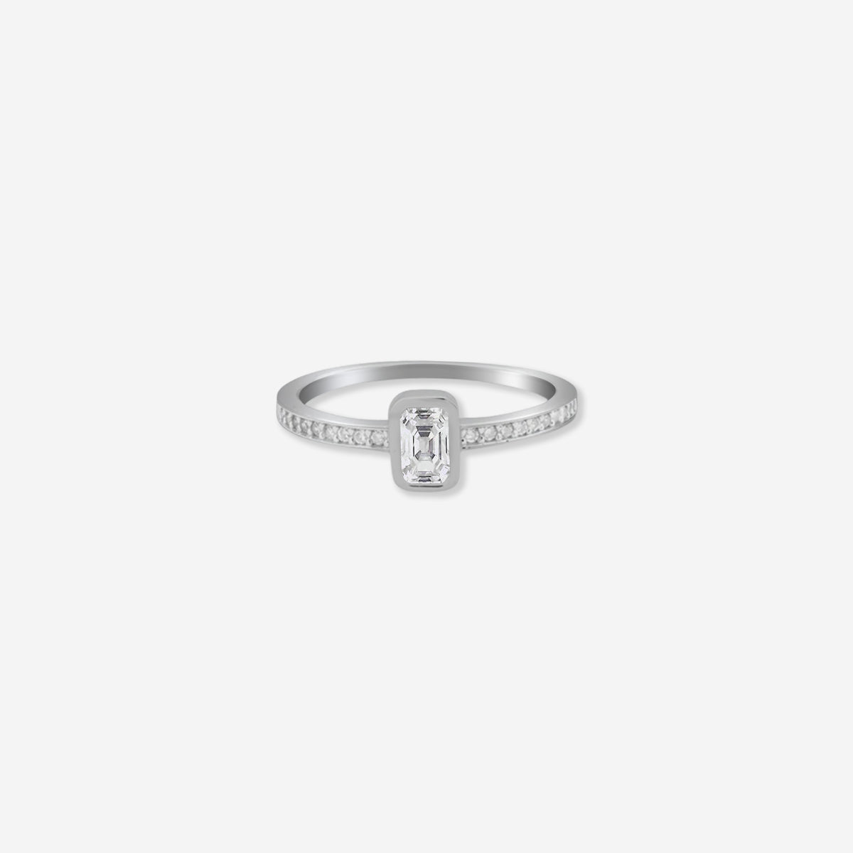 Sterling silver Lustre Crest Ring – with Radiant Elegance