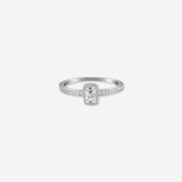 Sterling silver Lustre Crest Ring – with Radiant Elegance