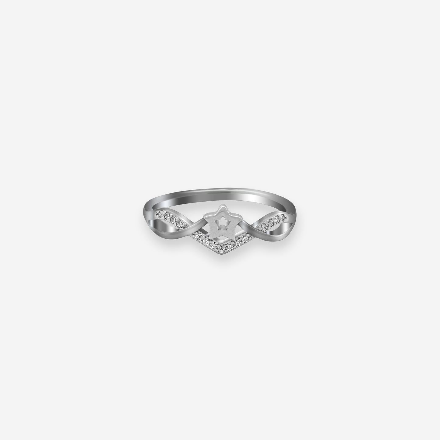 celestial star ring – a sterling silver touch of elegance
