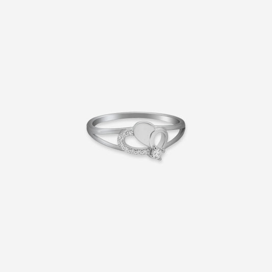 Sterling silver Heart Loop Ring