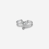 Silver Starlight Shine Women`s Ring