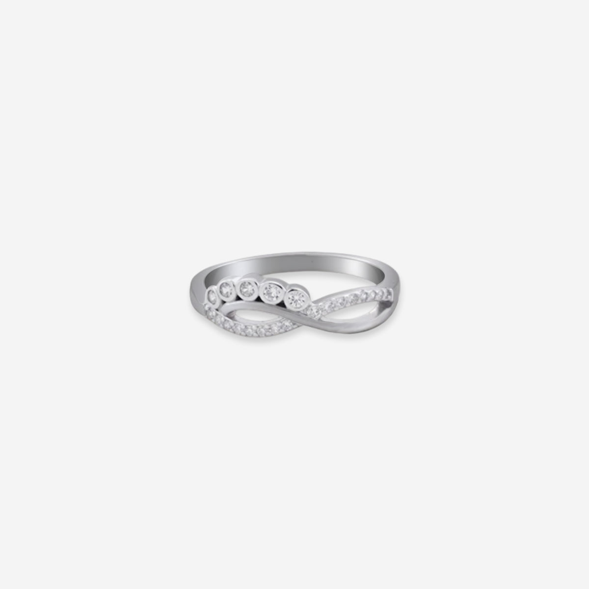 Sterling silver Infinity Sparkle Ring