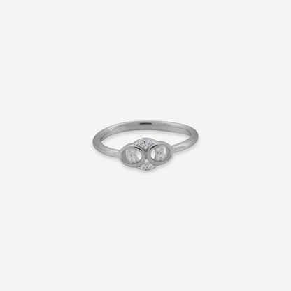 Sterling silver Oval Unity Ring
