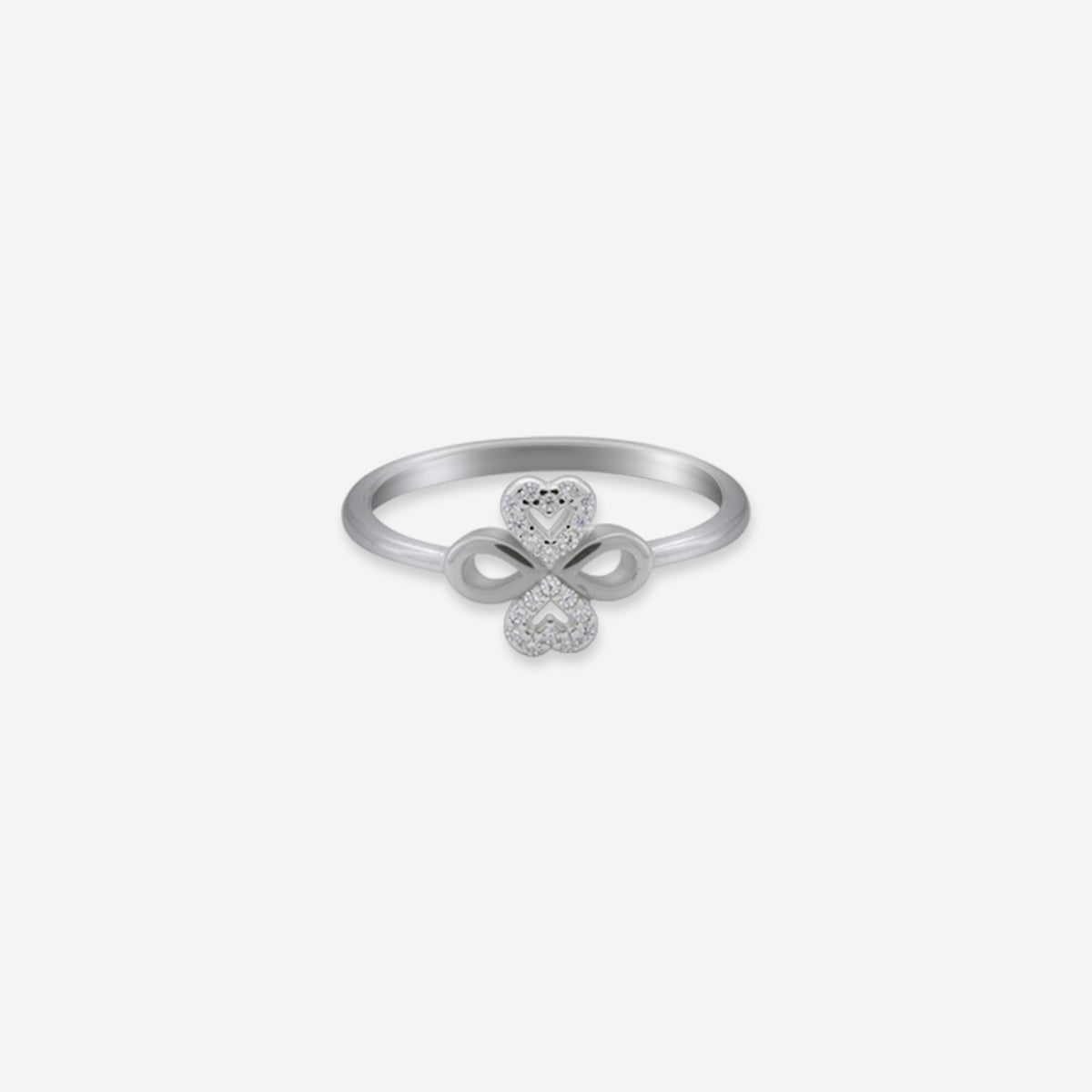 Sterling silver Infinity Heart Ring