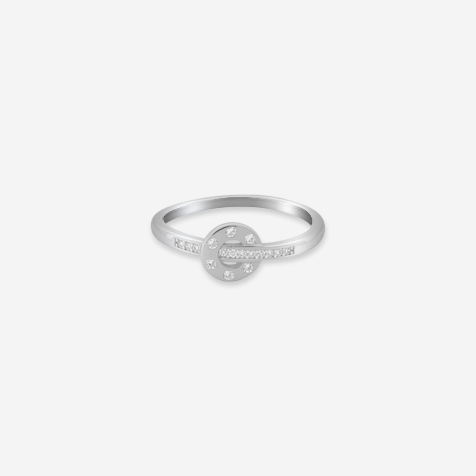Sterling silver Diamond Circle Ring