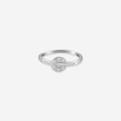 Sterling silver Diamond Circle Ring