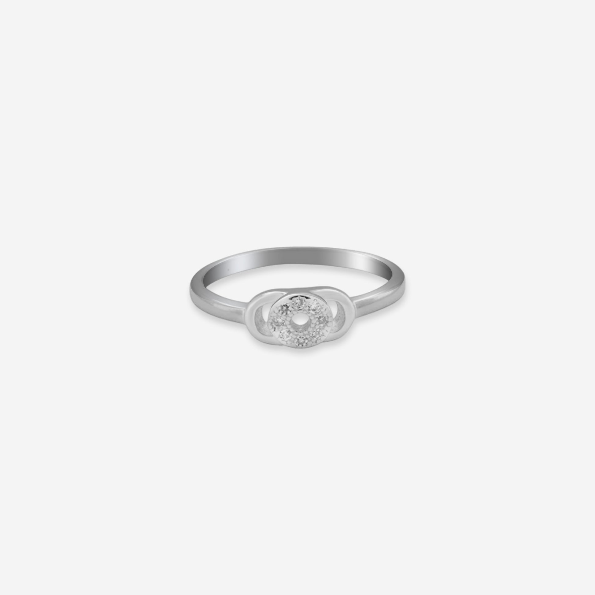 Sterling silver Interlocking Circle Ring