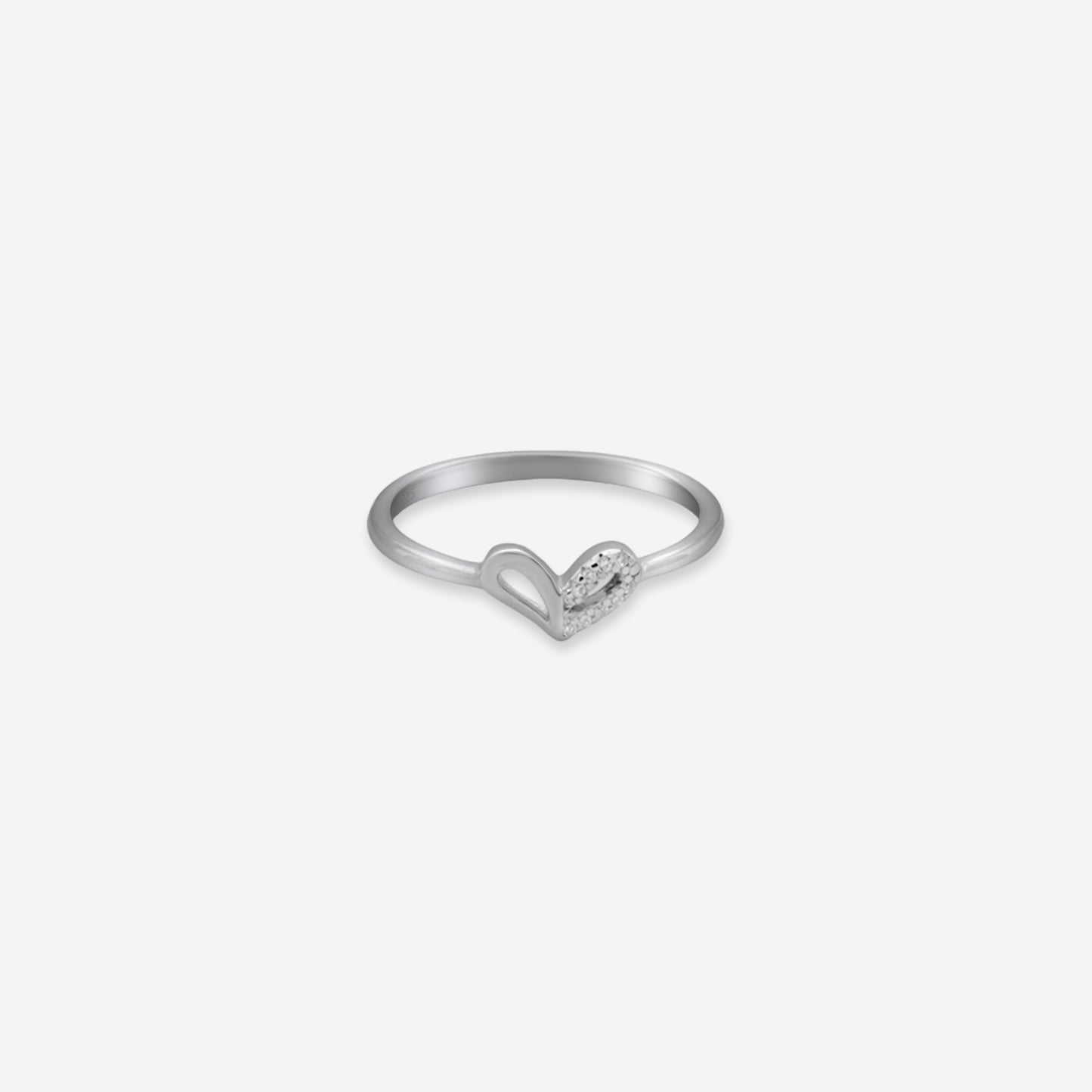 sterling silver heart ring