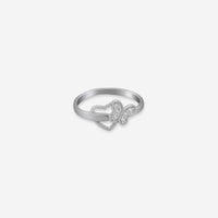 Sterling silver Butterfly Crystal Ring
