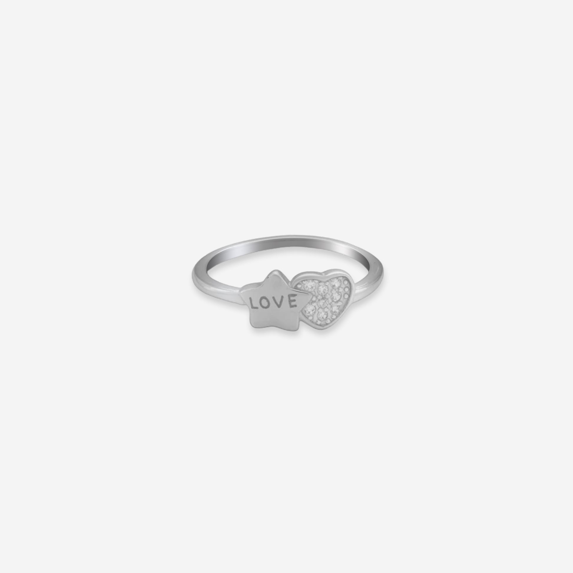 Sterling silver Love Star Ring